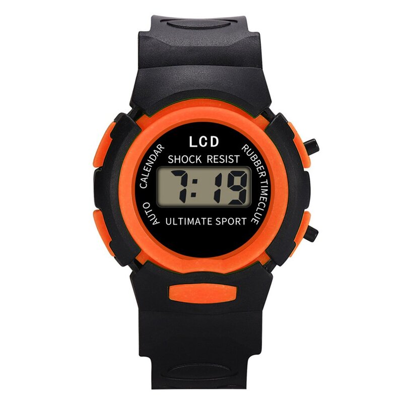 Nowy wielokolorowy zegarek dla dzieci sport LED Flash cyfrowy wodoodporny zegar wielofunkcyjny elektroniczny zegarek na prezent dla dzieci