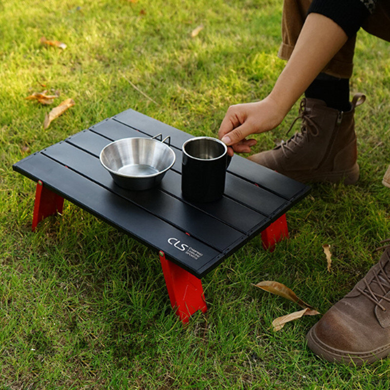Mini składany stolik ogrodowy grill Camping łóżko namiotowe składany komputer biurko