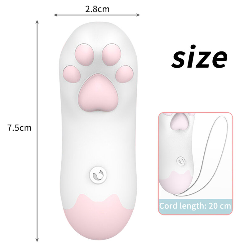 Vibrator Menjilati Cakar Kucing untuk Wanita G-spot Pijat Masturbator Telur Bergetar Stimulator Klitoris Dildo Remote Control Melompat Misalnya