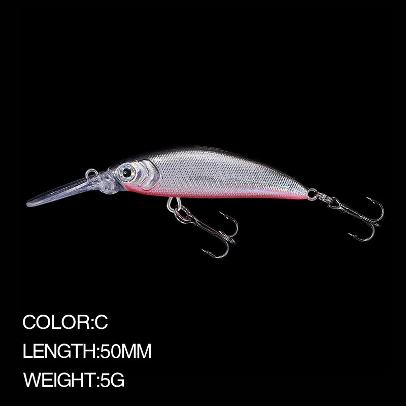 Fangbait Sukari 50SS Minnow 50mm 5g 싱킹 낚시 루어 다이빙 깊이 0.8-1.5m Wobbler Pesca Bass 파이크 낚시 태클 2021
