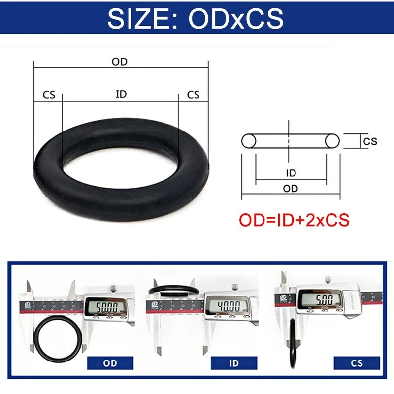 20Pcs NBR ยางไนไตรล์ซีล O-แหวนเปลี่ยนปะเก็นซีลแหวน O OD7mm-30mm CS2.4mm สีดำแหวนเครื่องซักผ้า DIY อุปกรณ์เสริม S125