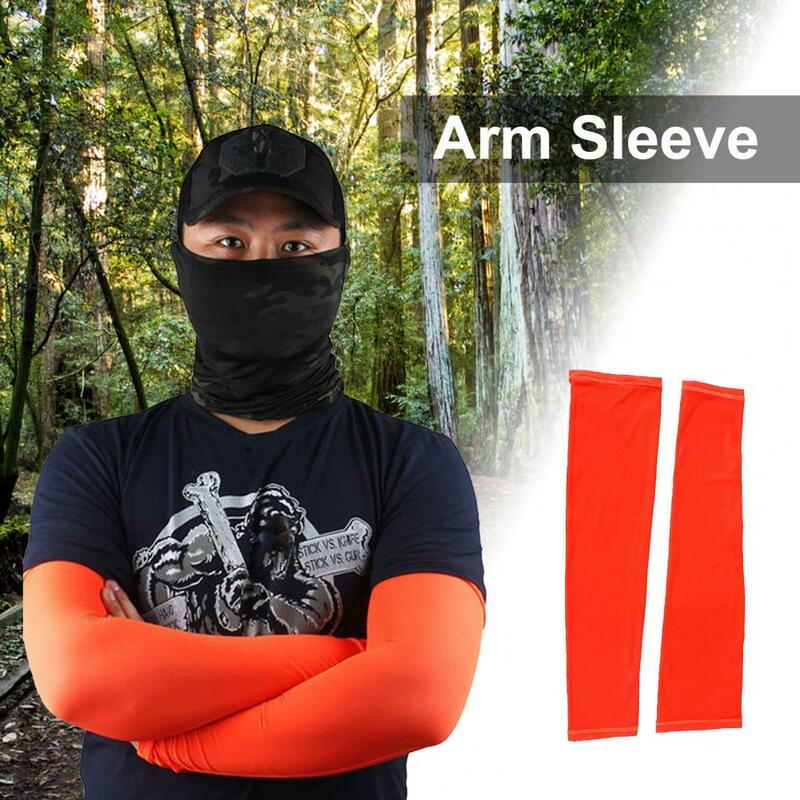 50%HOT1 Pair Arm Sleeve Breathable Sun Protection Polyester Outdoor Cycling Climbing Hiking Arm Cover for Travel Driving Beach