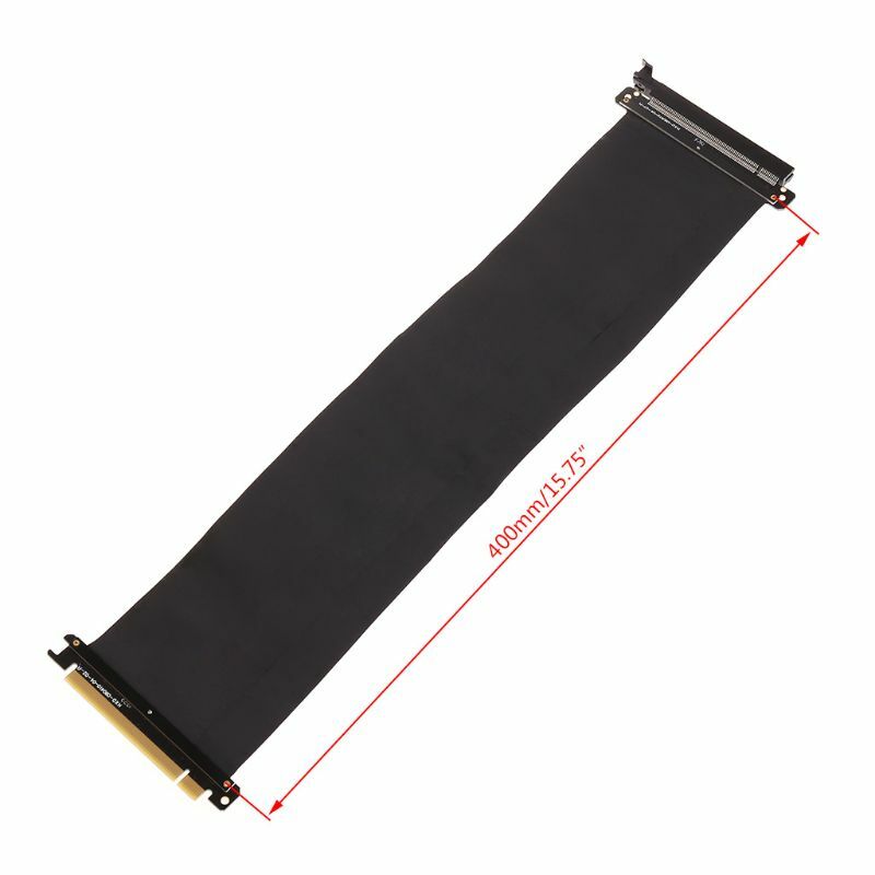 High Speed PC Graphics Cards PCI Express 3.0 16x Flexible Connector Cable Riser Card Extension Port Adapter for GPU with antijam