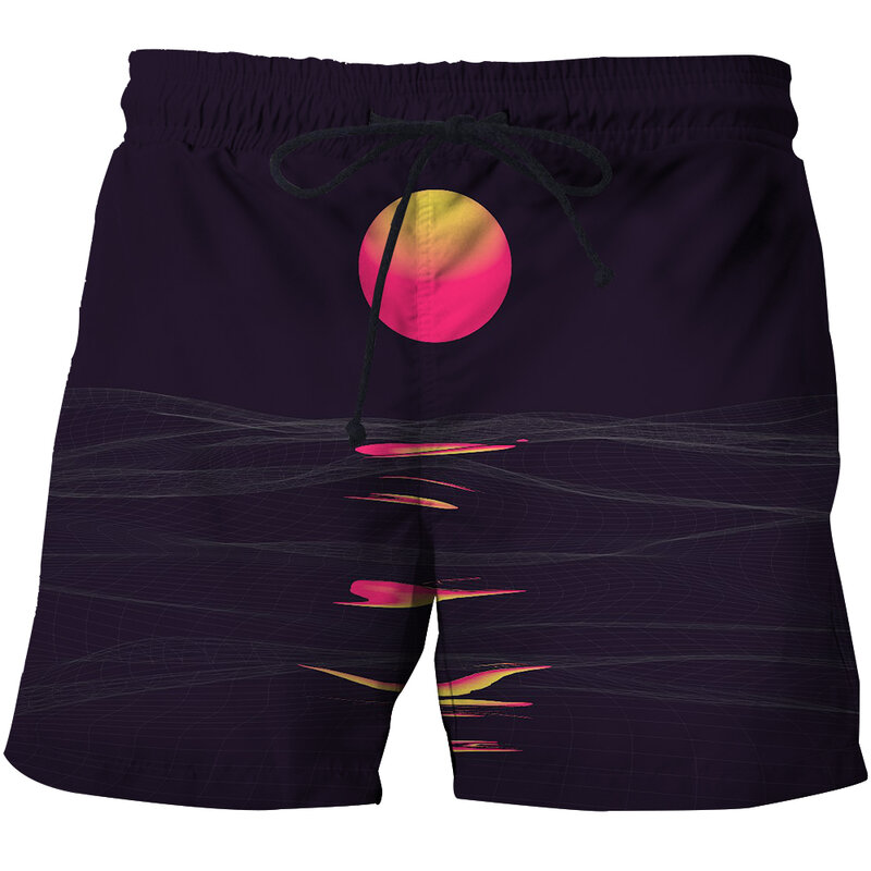 Badpak Man Casual Strand Shorts 2020 Fashion Esdoornblad Onkruid 3D Print Mannen Zomer Fitness Trunks Bermuda Board Shorts Voor vrouwen
