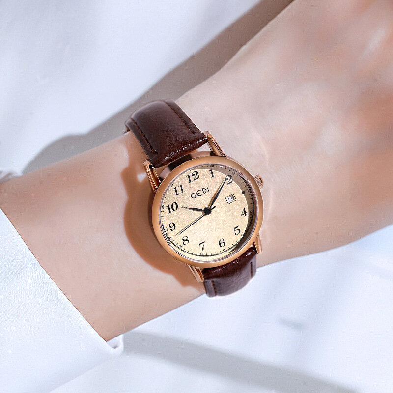 Zegarek damski moda kalendarz Casual analogowe zegarki kwarcowe kobiety wodoodporna skóra elegancki zegarek sportowy dziewczyna Reloj Mujer