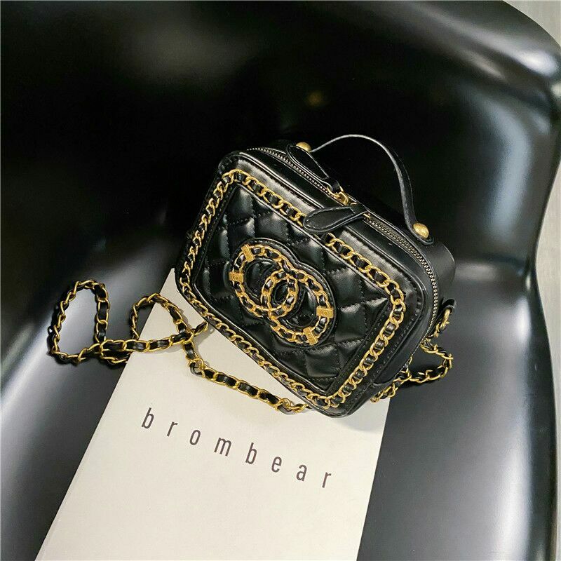 Bolsa feminina diamante verificação ombro, bolsa feminina luxo designer listrado carteiro alta qualidade couro bolsa de mão corrente