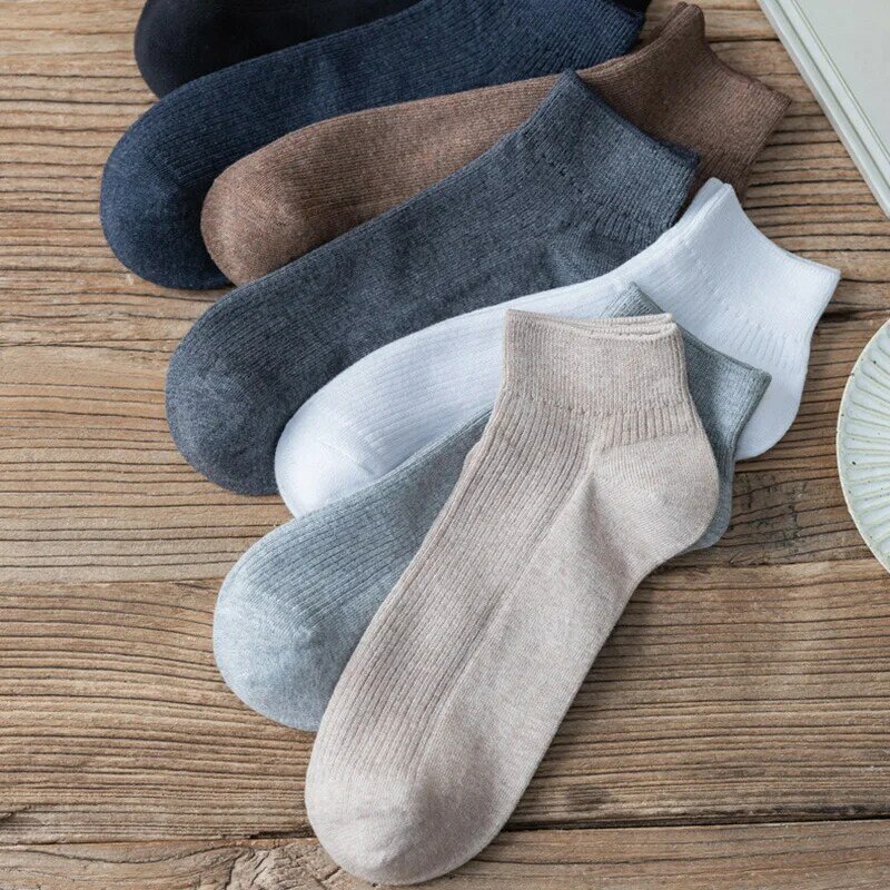Urgot 3 Pairs Men Cotton Socks Men Brand New Business Leisure Dress Socks Male 100 Cotton Socks Long Warm Socks Black For gifts
