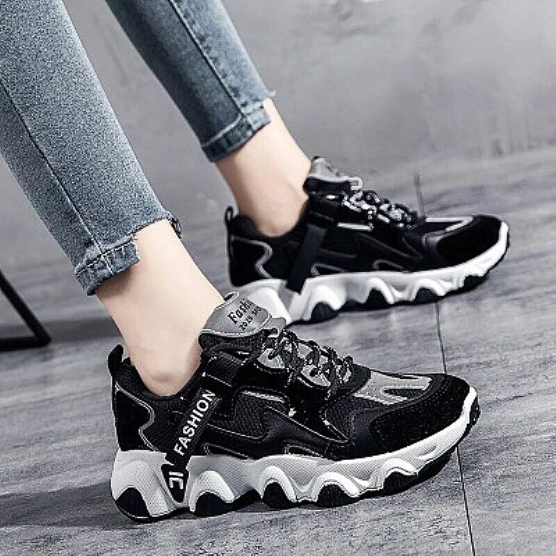 STS Women Shoes Winter Women Boots Warm Fur Plush Lady Casual Shoes Lace Up Fashion Sneaker Zapatillas Mujer Platform Snow Boots
