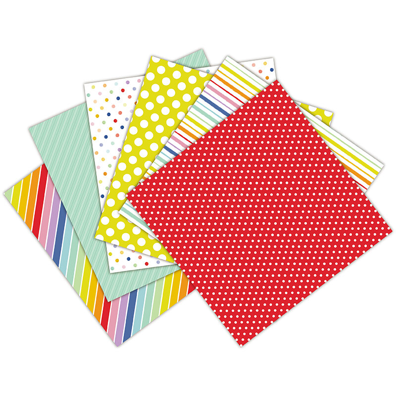 24 Sheets 6 "X6" De Echt Regenboog Patroon Creatieve Scrapbooking Papier Pack Handgemaakte Ambachtelijke Papier Ambachtelijke Achtergrond Pad