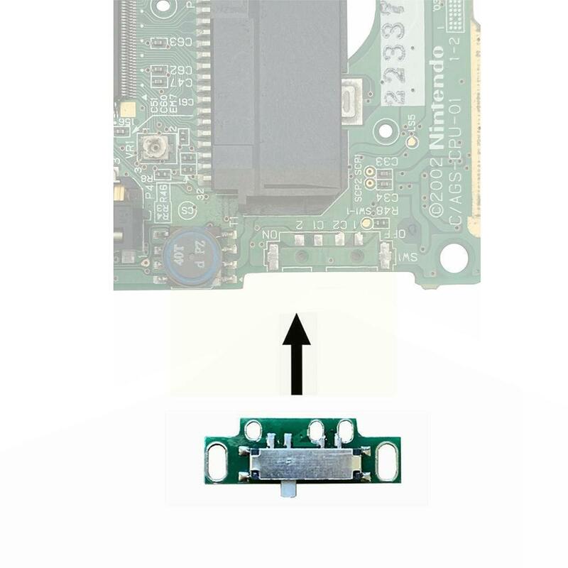 Netzschalter Ersatz Spiel Konsole Switch Board Für Sp Gameboy Advance Power Schalter Schalter Reparatur Teile M6s3
