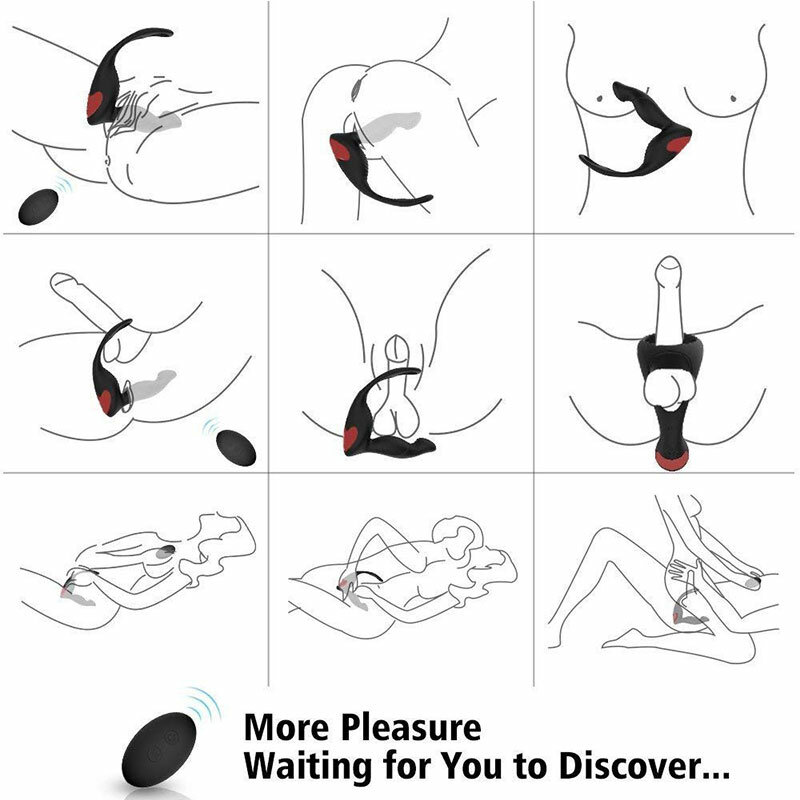 Vibrateur de massage de Prostate télécommandé, jouet sexuel Anal, stimulateur vibrant de point G étanche pour hommes femmes Couple anneau vibro