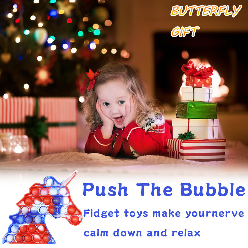 2Packs Push Pop Blase Zappeln Sensorischen Spielzeug, Tie-dye Autismus Spezielle Bedürfnisse Stressabbau, squeeze Werkzeuge zu Entlasten Emotionalen