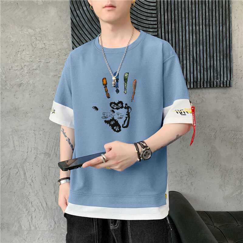 Primavera e verão 2021 harajuku camisa de manga comprida t hip-hop rua vestindo t camisa de manga comprida impresso t-camisa esportes e leigos