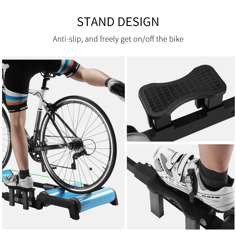 Plataforma para treino de bicicleta, rolamento para exercício em casa, 24 26, 27.5, 29 polegadas