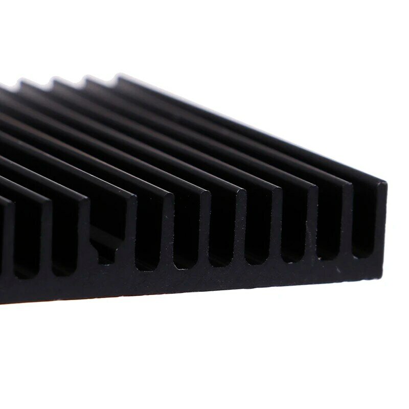 1Pcs 60*60*10Mm Zwart Aluminium Radiator Moederbord Chip Heatsink