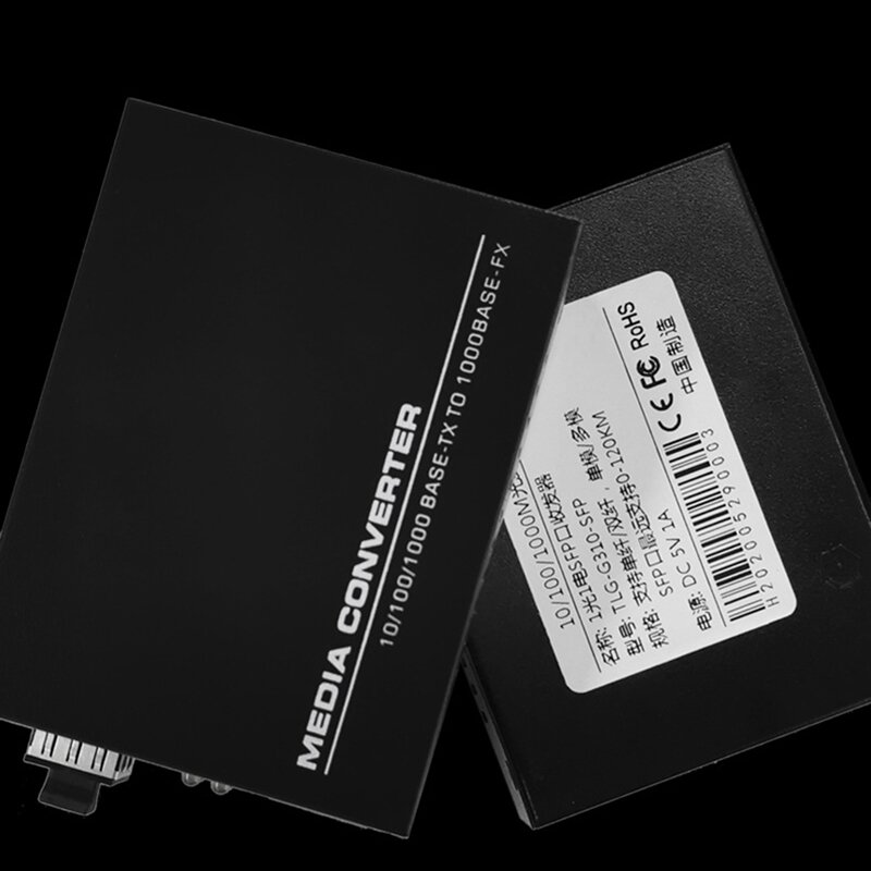 Convertidor de medios de fibra óptica SFP a RJ45, interruptor de fibra SFP de 1000Mbps con módulo SFP para enchufe Huawei US