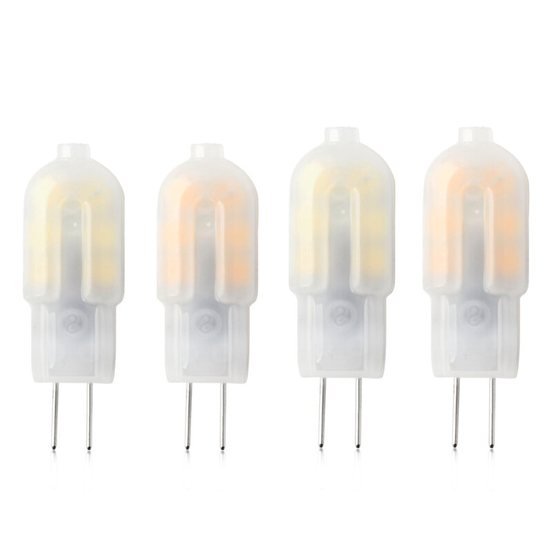 1/4/8 pièces G4 2835SMD 2W LED ampoule couleur laiteuse lumières AC/DC12V 220V lumineux faible chaleur qualité éclairage remplacer les lampes halogènes
