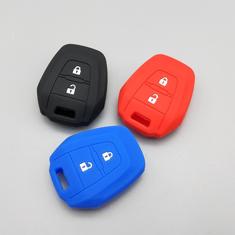Coque de protection pour clé de voiture Isuzu DMAX MUX, télécommande à 2 boutons, étui en Silicone pour clé de voiture