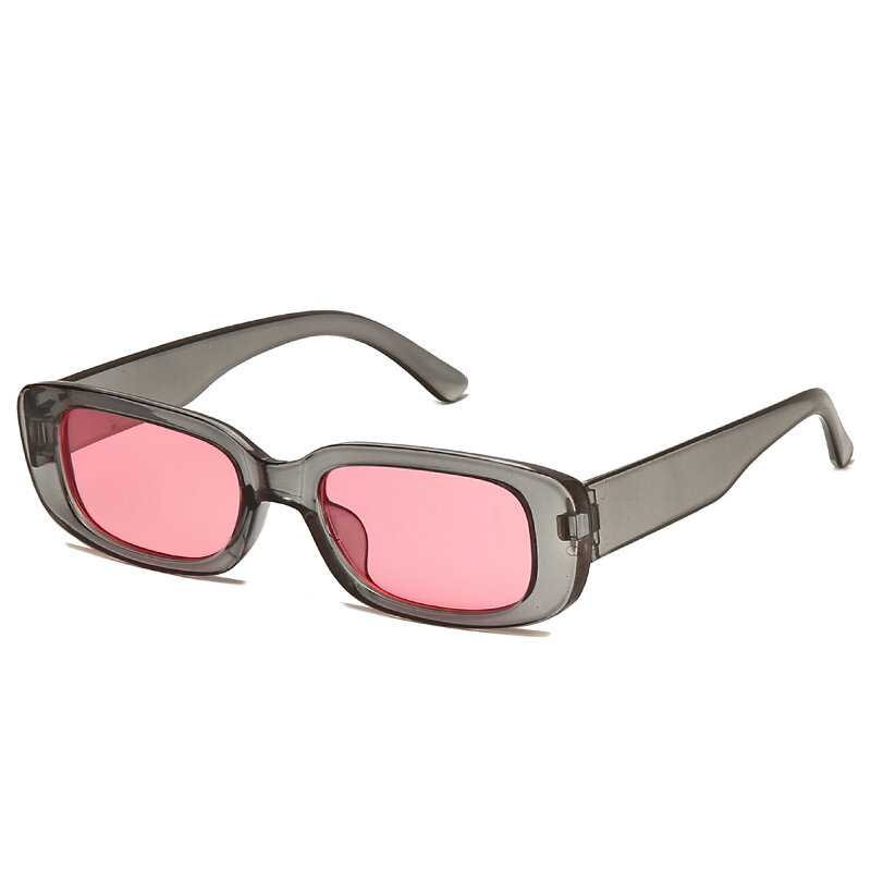 Солнечные очки в прямоугольной оправе UV400 женские, небольшие винтажные брендовые дизайнерские солнцезащитные аксессуары