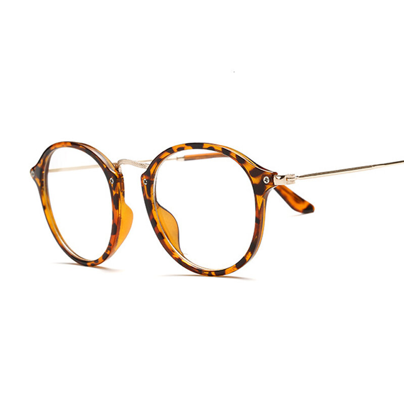 Montura de anteojos para mujer, gafas redondas transparentes, montura transparente, gafas para miopía, montura para hombres, montura óptica, negro
