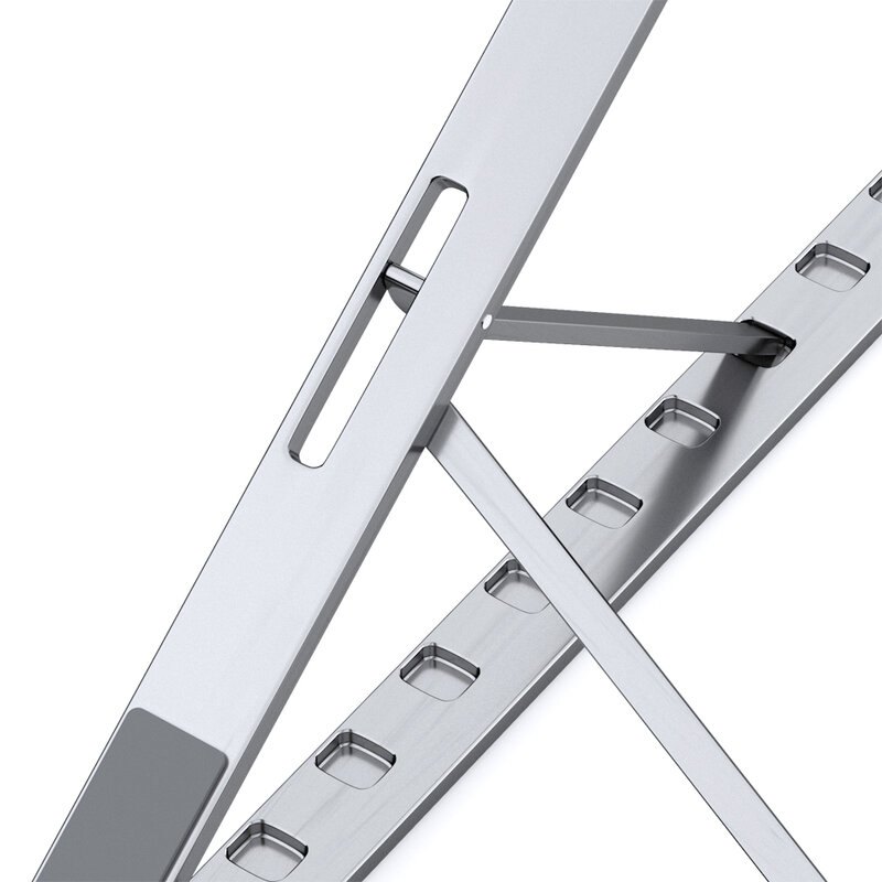MICCGIN-soporte para portátil estilo X, accesorio plegable y ajustable, de aluminio, para Macbook Pro Air y DELL, de 7 a 15 pulgadas
