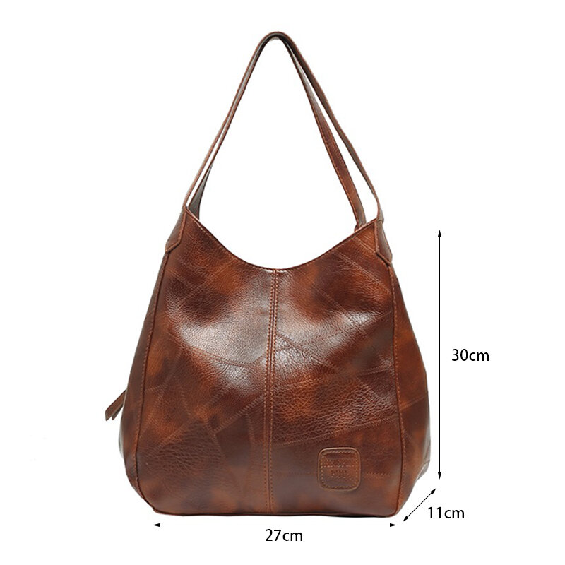Женская сумка из искусственной кожи, роскошные дамские сумочки на молнии и застежке, модные вместительные повседневные дамские чемоданчик...