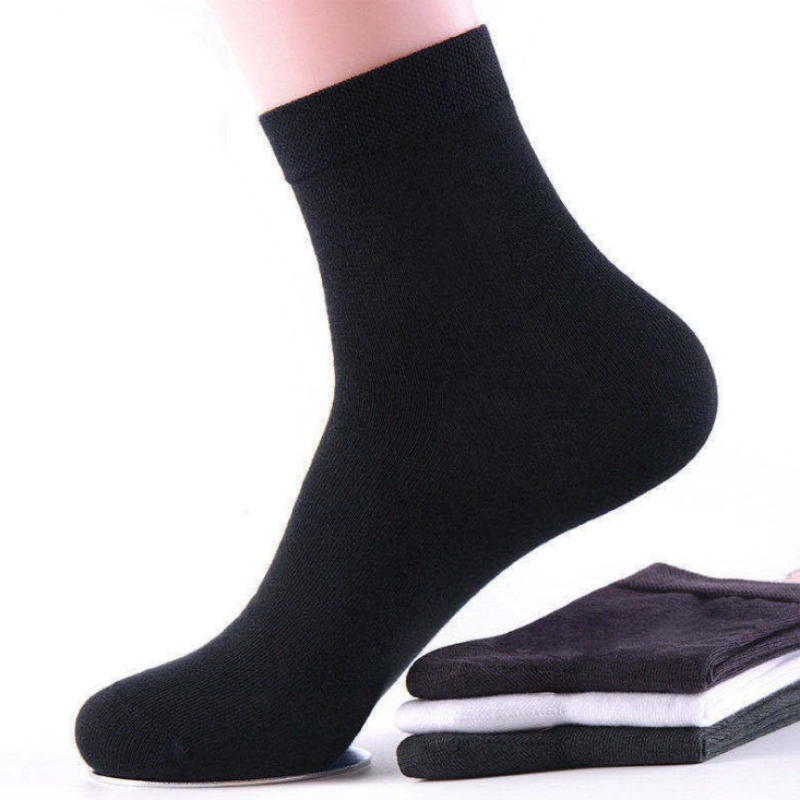 5Pairs 100% Cotton Men Socks Summer Thin Breathable Socks High Quality No Show Boat Socks Black Short For Students
