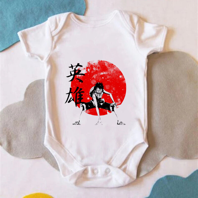Aesthetic Ropa Bebe One Piece Printed Europe and America Harajuku Trend Newborn Baby Bodysuit Summer Hot Sale Baby Boy Clothes