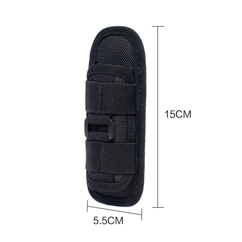 Funda Compatible con Raptor, tijeras de respuesta de emergencia para senderismo al aire libre, bolsa de linterna giratoria de 360 grados, bolsa de cintura