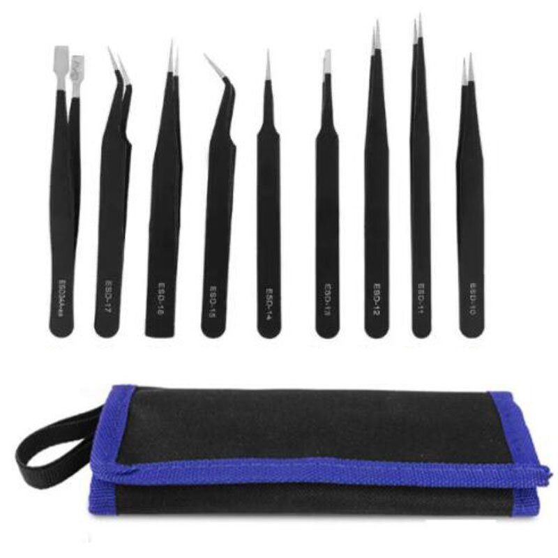 High Quality 9pcs/set Diamond Painting Stainless Steel Tweezers Embroidery Tools DIY Crafts Accessory Multiple specifications