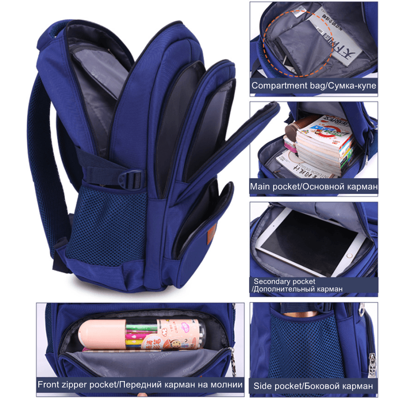 Mochila escolar ortopédica para niños, mochilas impermeables, adecuada para 1m-1,6 m, nueva