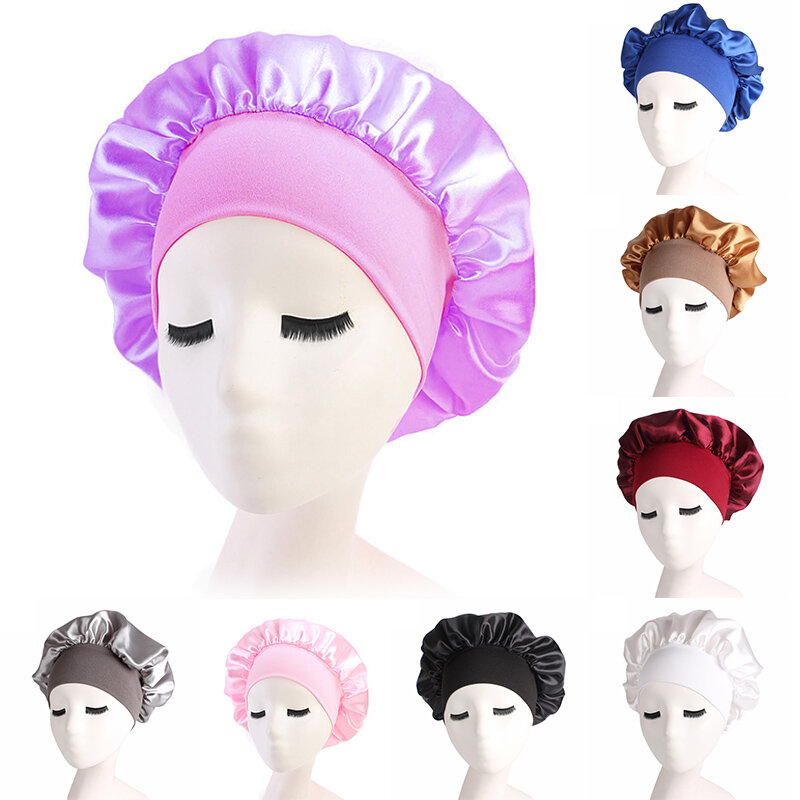 Women's Satin Sleeping Hat Night Sleep Cap Hair Care Bonnet Nightcap For Women Men Unisex Cap Comfortable Sleeping Beauty Hat