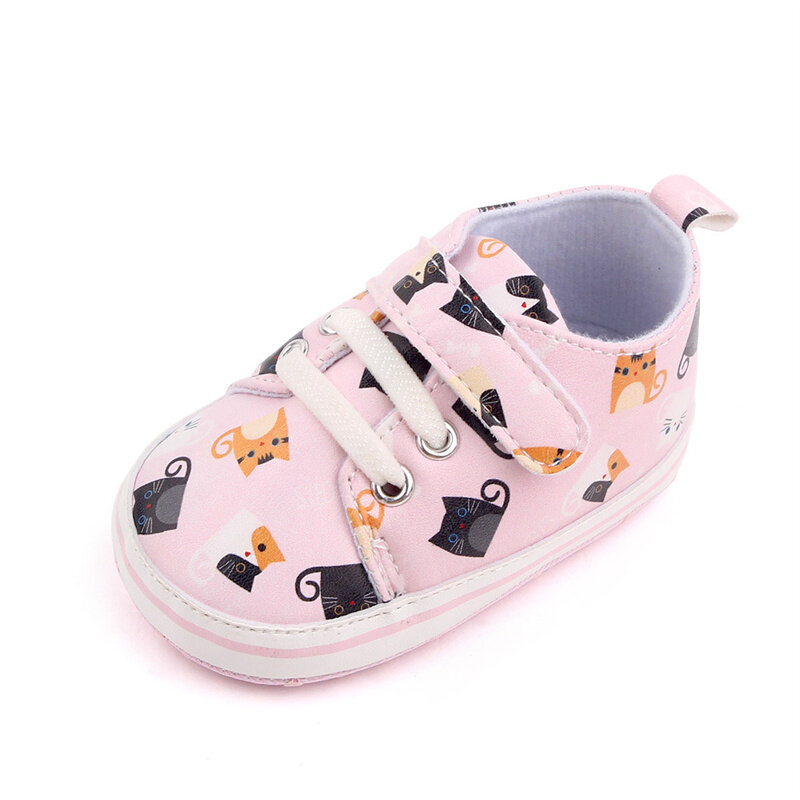 2021 New Baby Shoes Boy Girl Star Solid Sneaker Cotton Soft Anti-Slip Sole Newborn Infant First Walkers Toddler Casual Shoes