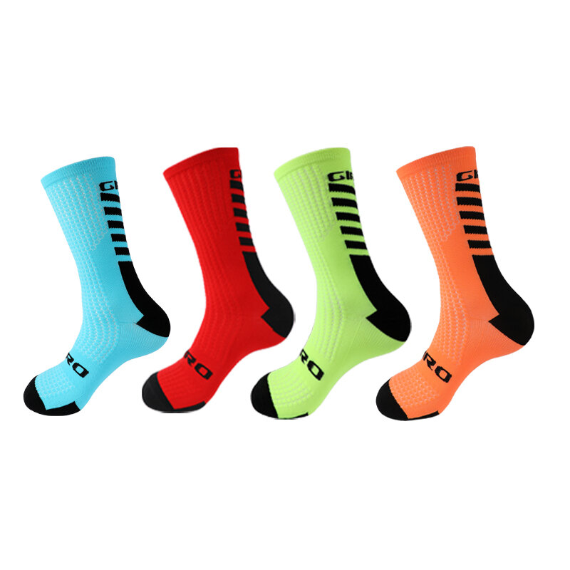 Men's and women's general highway bicycle riding socks running sports basketball middle tube compression socks