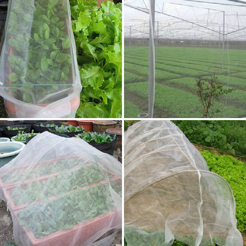 Malla de protección para jardín, red de plástico de nailon, para invernadero, verduras, insectos, aves, pollo, perro y gato, 60