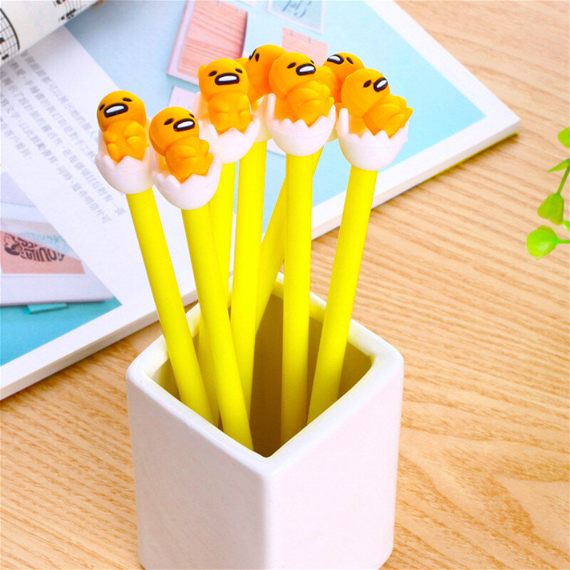 새로운 카와이 에그 스타일 펜 연필 케이스 대용량 학교 쓰기 용품 연필 가방 연필 파우치 문구 1 개