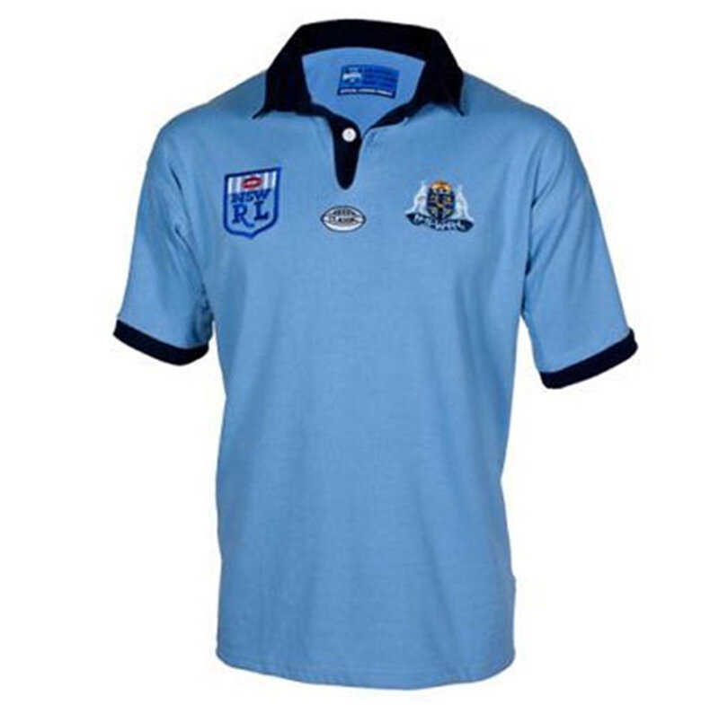 1985 NSW голубого цвета в стиле ретро Джерси регби Джерси спортивные S-5XL