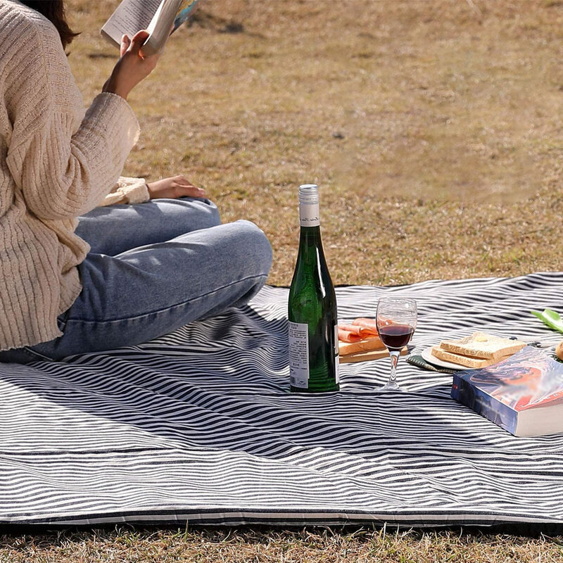 Picnic Blanket Large Outdoor Waterproof Sandproof Beach Mat Portable Foldable Ground Sheets For Camping Travelling Bed Pad