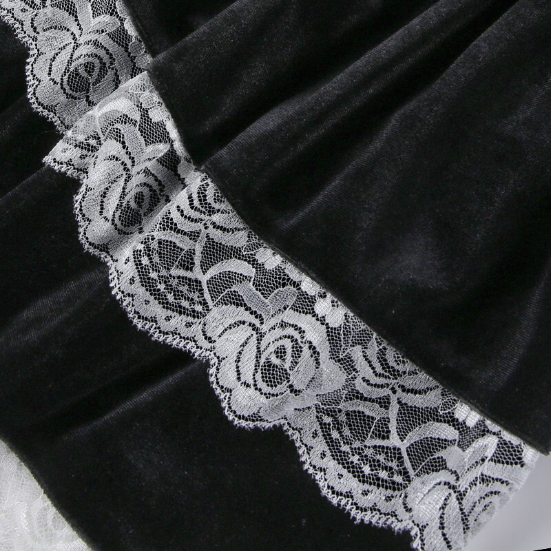 Женская трапециевидная юбка, кружевная двухслойная мини-юбка с высокой талией в стиле преппи, Y2K, корейская мода, уличная одежда