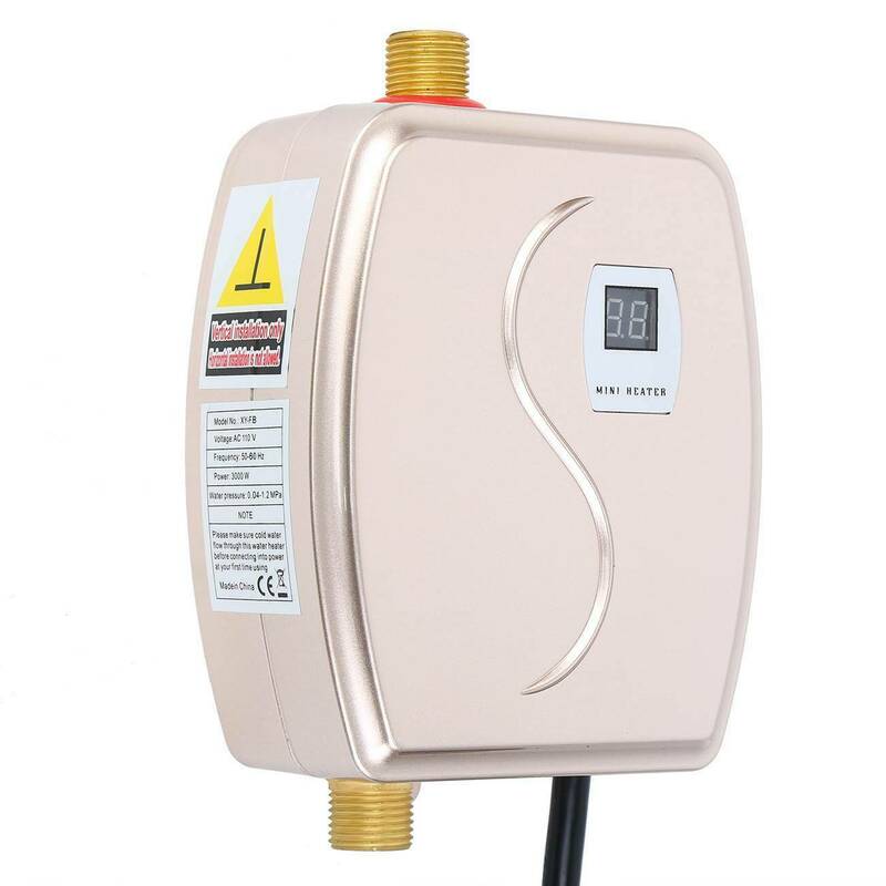Yonntech 3000w 110v aquecedor de água elétrico instantâneo cozinha banheiro mini caldeira tankless