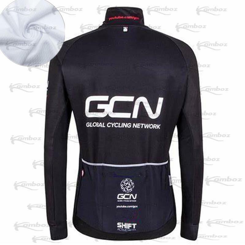 GCN-traje de Ciclismo de manga larga 20D para hombre, Ropa de Ciclismo, Jersey, Maillot, parte inferior, color negro, Otoño, nuevo