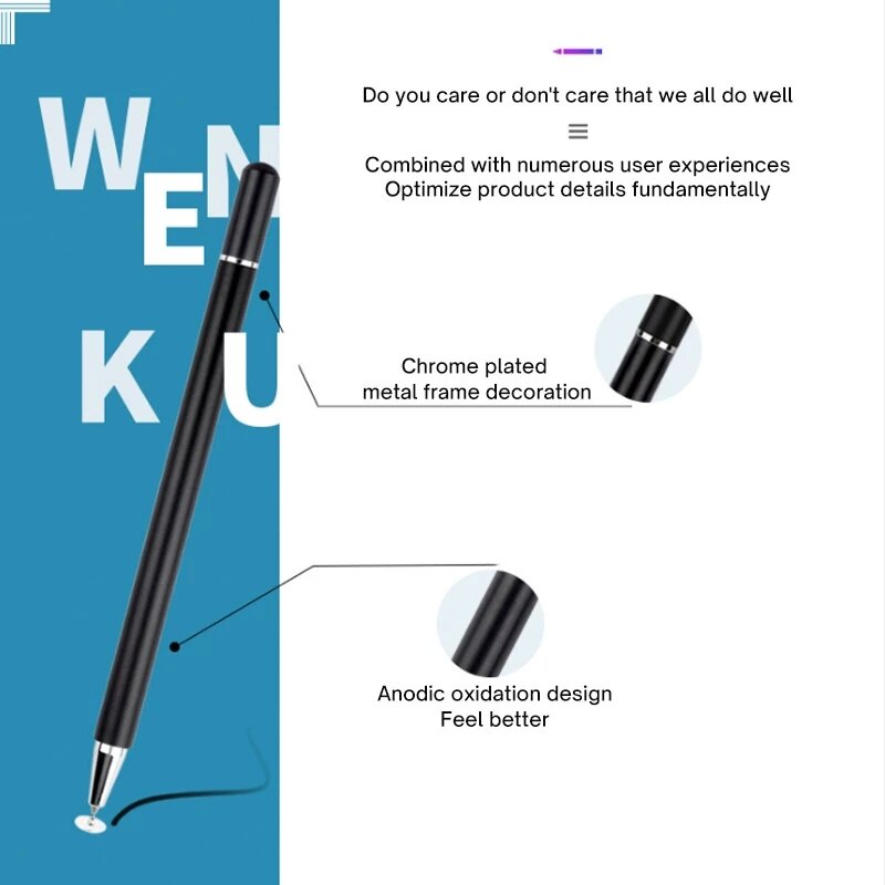 Универсальная ручка для сенсорного экрана смартфона для Android IOS Lenovo Xiaomi Samsung планшета ручка для рисования для стилуса iPad iPhone