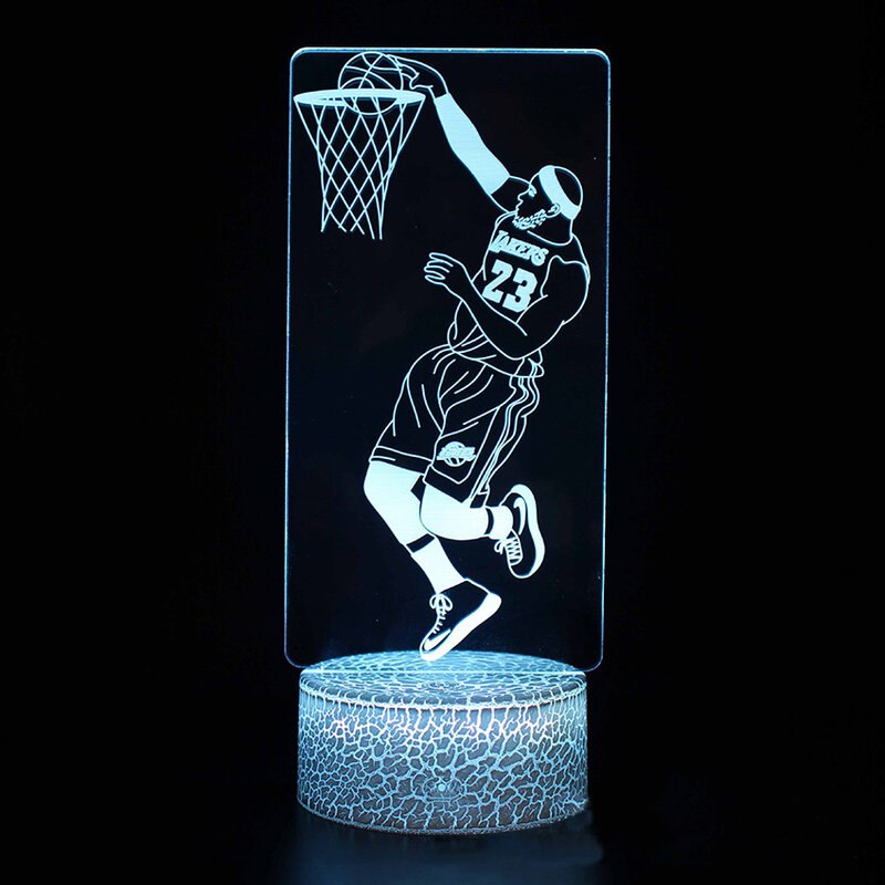 Basketball 3d Night Light Bedroom Decoration Colorful 16 Colors Birthday Gift Student Dormitory Atmosphere Light