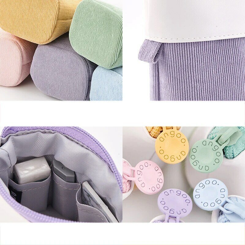 Pencil Case Standing Stationery Bag Telescopic Pen Pouch Holder School College Office Organizer For Girls Women Adults
