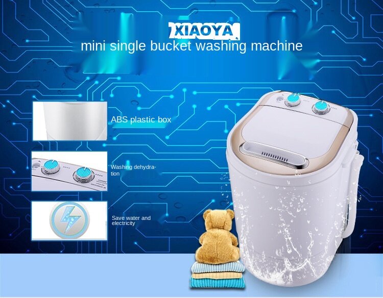 220V Mini Wasmachine Semi-Automatische Snelle-Dump Kleine Washe