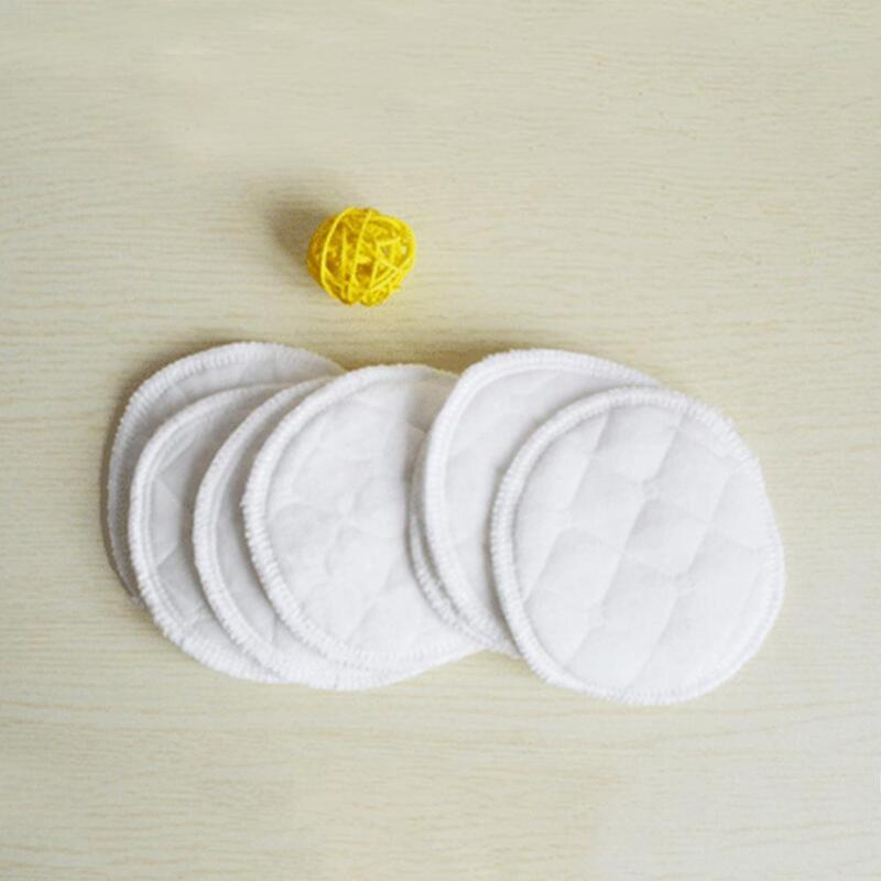 Almohadillas de lactancia para mujeres embarazadas, almohadillas de algodón de forma redonda, súper absorbentes, transpirables, 2 piezas