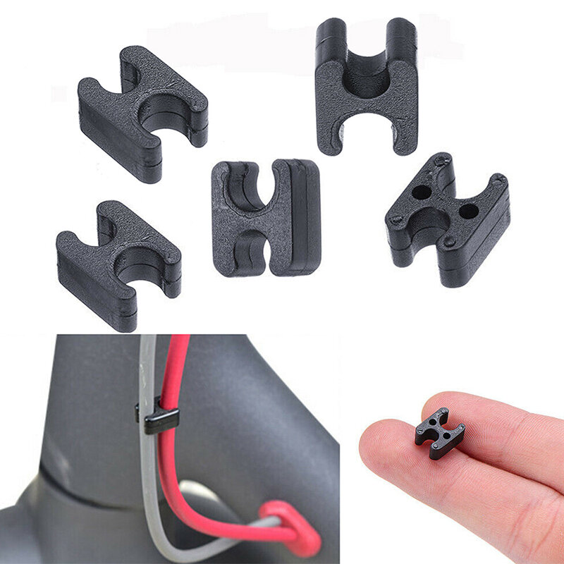 5*Cable Clip Organizer Clamps Plastic 2g / Piece For Xiaomi Mijia M365 Electric Scooter Skateboard  Storage Accessories