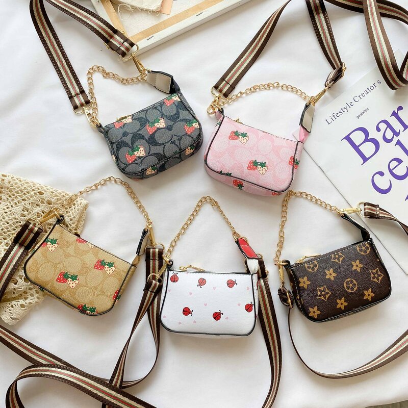Celinv Koilm Children's Bags Female Cute Little Girls Messenger Baby Small Square Bag Girls Coin Purse Princess Fashion Small