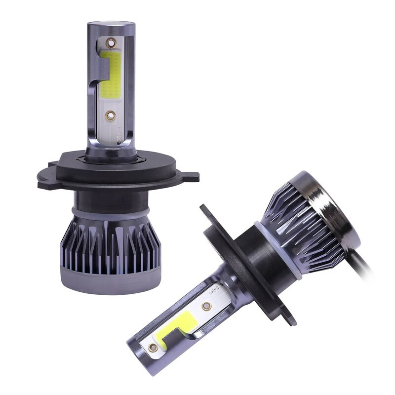 NEW 2Pcs Mini H7 H4 LED Bulb Car Headlight H11 H1 H8 H3 H9 9005/HB3 9006/HB4 Hi-Lo Beam 80W 12000LM Auto Headlamp LEDs Fog Light