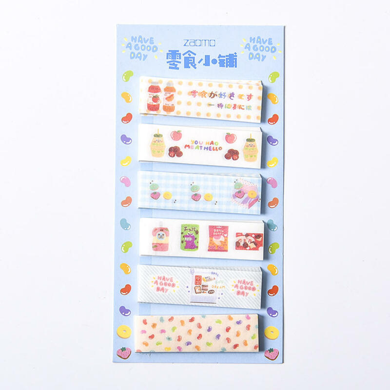 120 pagine 8 stili segnalibri per appunti Kawaii cartone animato frutta note appiccicose cancelleria adesivo pianificatore adesivi di carta materiale scolastico